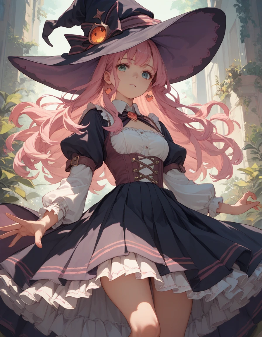 majo, (melhor qualidade, obra-prima, super detalhado: 1.5), perfect  lighting,  Ao longe, corpo inteiro, foco no rosto, 1 girl, Mitsuri (Demon Slayer), menina bonita, Sympathetic face ((Mitsuri (Demon Slayer))), a girl with long pink-green gradient hair and green eyes. Pelada, exposta, peitos de fora