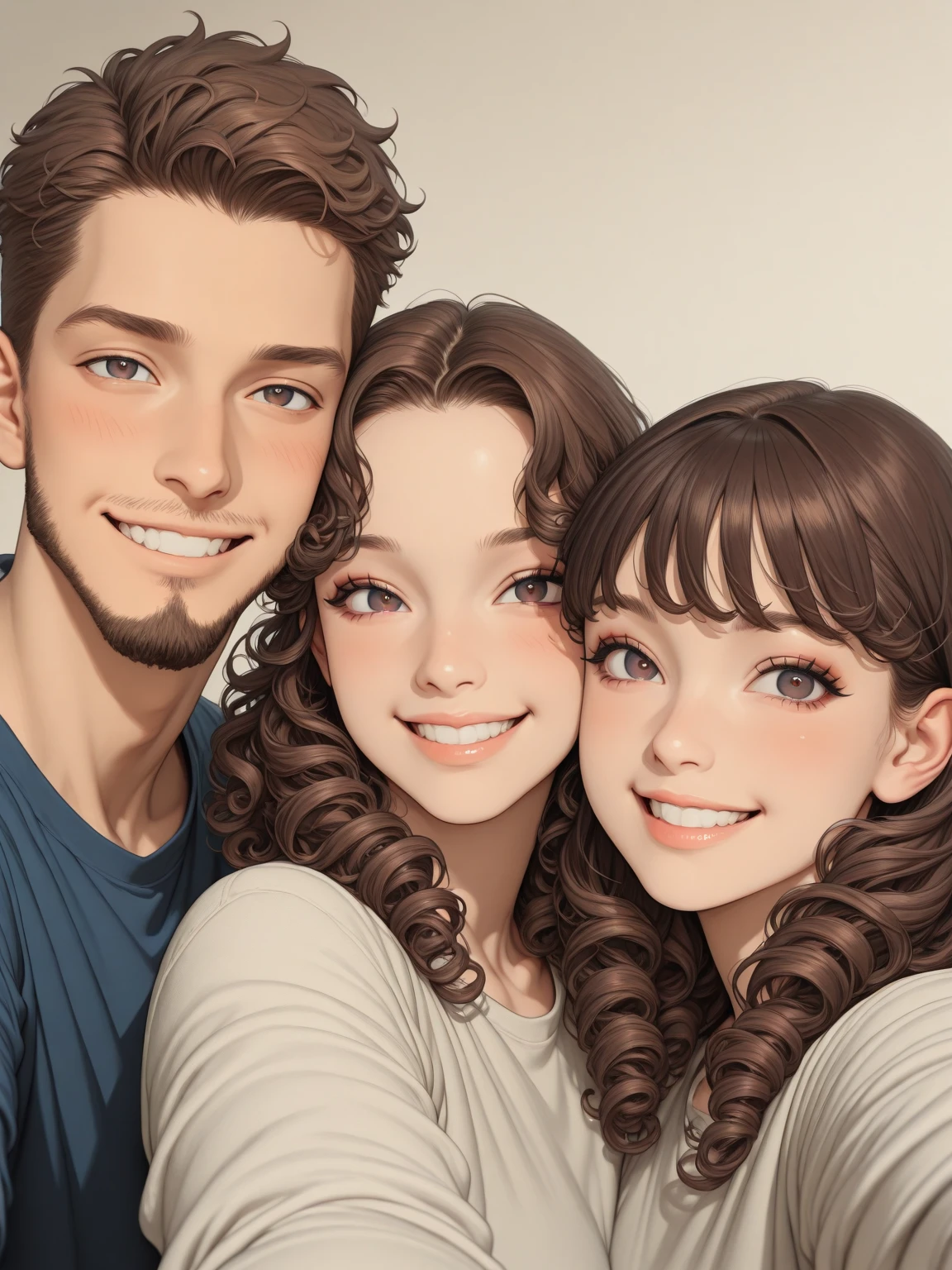 um close up de um desenho animado de um grupo de pessoas, retrato de family, by Cesar Andrade Faini, por Olivia De Berardini, desenho animado, em estilo cartoon, retrato de alta qualidade, by Camilo Egas, por Samuel Silva, Retrato NFT, por Rosa Henriques, in digital illustration style, retrato colorido, por Felipe Seade tem muita gente junta em um grupo, Retrato NFT, a grupo de pessoas, grupo de pessoas, family, by Matteo Pérez, family portrait, por Barron Storey, camaradagem, Direction: Brian Thomas, retrato de grupo, por Sam Dillemans, high resolution, por Luis Molinari, diversas idades, Satoshi, Pessoas bonitas