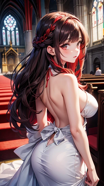 ((Top image quality、8k、masterpiece:1.3))、full bodyesbian、Focus sharpness:1.2、Beauty with outstanding style:1.4、Slender abs:1.2、((Brown hair、huge tit:1.2))、Highly detailed facial and skin texture、A detailed eye、二重まぶた、、sexy、Show armpits、Highly detailed facial and skin texture、A detailed eye、二重まぶた、(((Hanging eyes)))、((red eyes))、demonic horns、tusk、(demonic wings)、A dark-haired、Semi-long、((heavy wind))、((Unkempt hair))、(Red hair ornament)、((Troubled face))、(((Shy face)))、((shame))、((from below looking up))((((fullnude))))、(((topless)))、((((teats))))、((((The areol))))、((deep in the night))、moonlights、((crescent))、((Red Moon))、(((shadowy)))、(((鎖骨)))、kawaii、Abandoned castle、Ruins、(((pubick hair)))