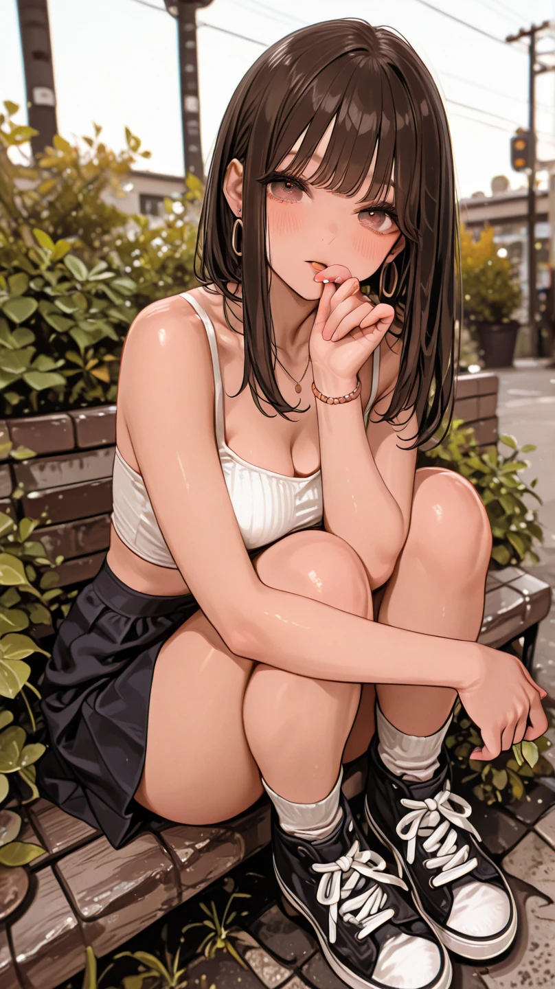 nsfw、Sit down scratching Hu、(completely nude:1.2),