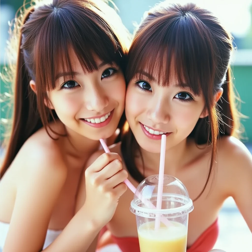 highest quality, masterpiece, ultra high resolution, (realistic:1.4), Raw photo, very detailed,
(((Photo of three girls having fun in a lesbian orgy):1.3)),
((they are all、A member of Japan's most popular idol group、I'm only 15 years old。):1.2). they all、She has a very cute face、Has very beautiful big black round eyes。. they all、has very beautiful hair and a very beautiful body. ((they are allレズビアンで、addicted to illegal drugs. they all、have extreme orgasm):1.3)