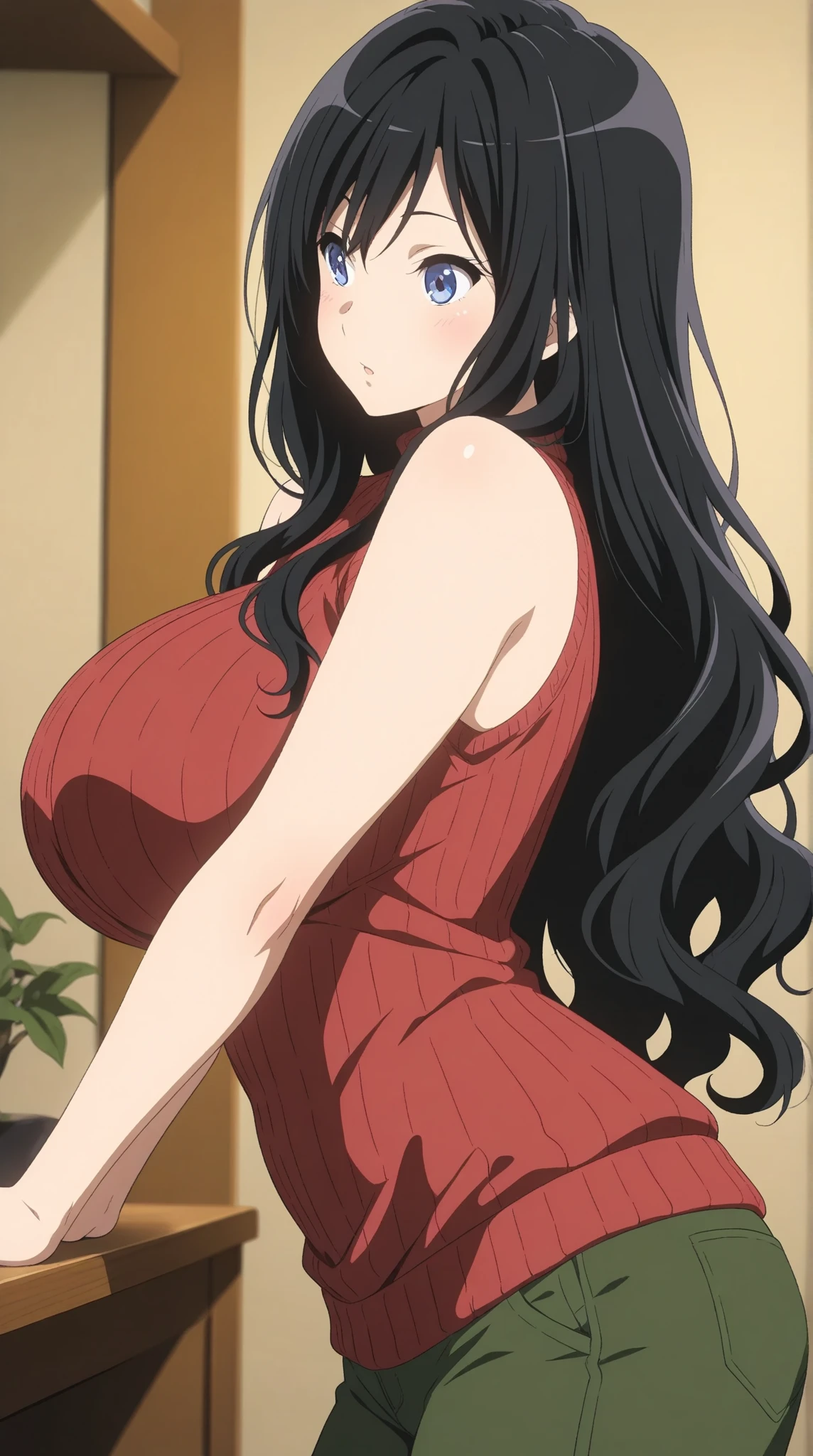 (((masterpiece))),fuyumi itadori, Anime girl characters, 1girl, solo, looking at viewer, medium long hair, cleavage, closed mouth, collarbone,Naked, tall girl, horny, big ass, beautiful face,Charming,  anime visual of a cute girl, screenshot from the anime film, & her expression is solemn, ahegao face, in the anime film, in an anime, anime visual of a young woman, she has a cute expressive face, still from anime, perfect breasts, she is tall, All bodies visible, ahegao face, the face is ahegao, she is horny, A perverted face, she so perverted, she smile so perverted, hd picture, 4k quality, details of the face is so good, cute face, All bodies visible,Standing pose, 