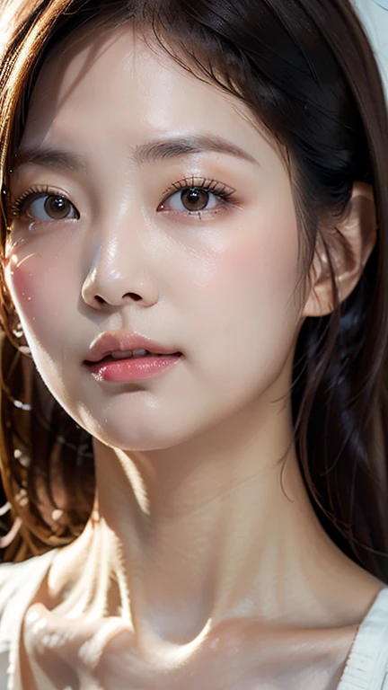 Age 30,254K,Detailed facial features,Shine of the skin,Transparency,gloss,delicate,Sweat gushing out