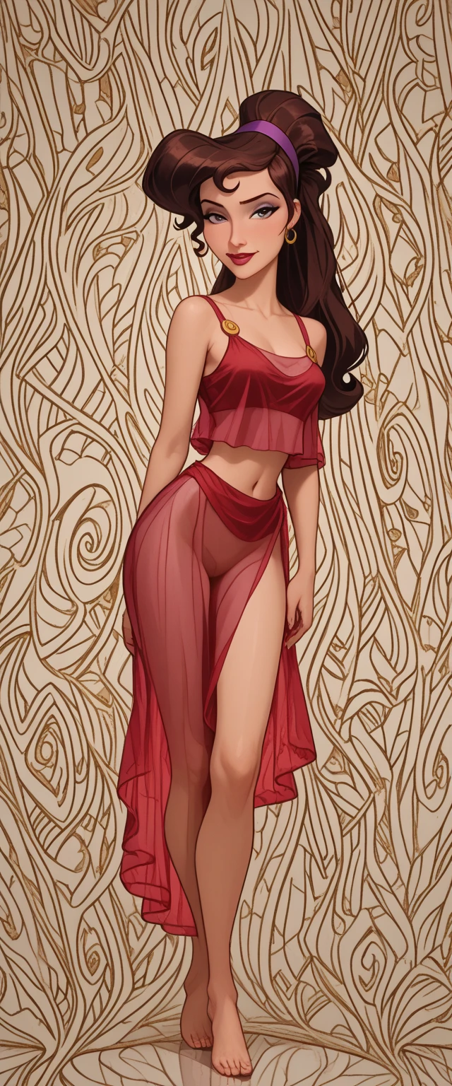 um close up de uma mulher com um vestido vermelho posando para uma foto, IMVU, Avatar do Second Life, hands behind her body pose!, Pose glamourosa, Pose distorcida, terno de corpo vermelho, Pose glamourosa, Poses on the left, modelado em poser, Pose elegante de glamour, cabelos vermelhos da cintura longa, corpo inteiro disparado de perto, Pose Glamour, corpo inteiro! injection, bed of red sheets in the background, Rustic bed, cama sensual, quarto vermelho, (FOTO CRU: 1.2), (detalhes intrincados: 1.2), (obra-prima: 1.3), (melhor qualidade: 1.4), (Ultra Highres: 1.2), luz de cinema, (olhos detalhados), (features detailed facials), (detailed features of the outfit),HDR, 8k resolution, (extremely detailed illustration), (extremely detailed illustration), retrato de corpo inteiro, mola a 50mm, abertura f/4, (super detalhe), 8mm film grain.