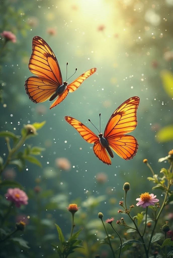Two erflies are dancing