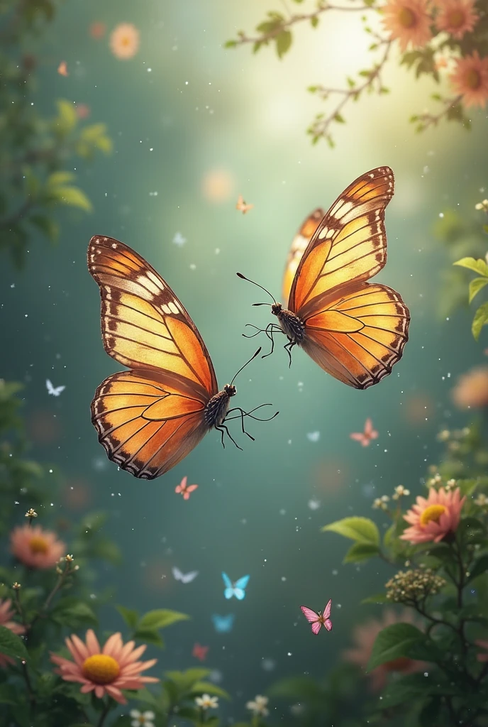 Two erflies are dancing