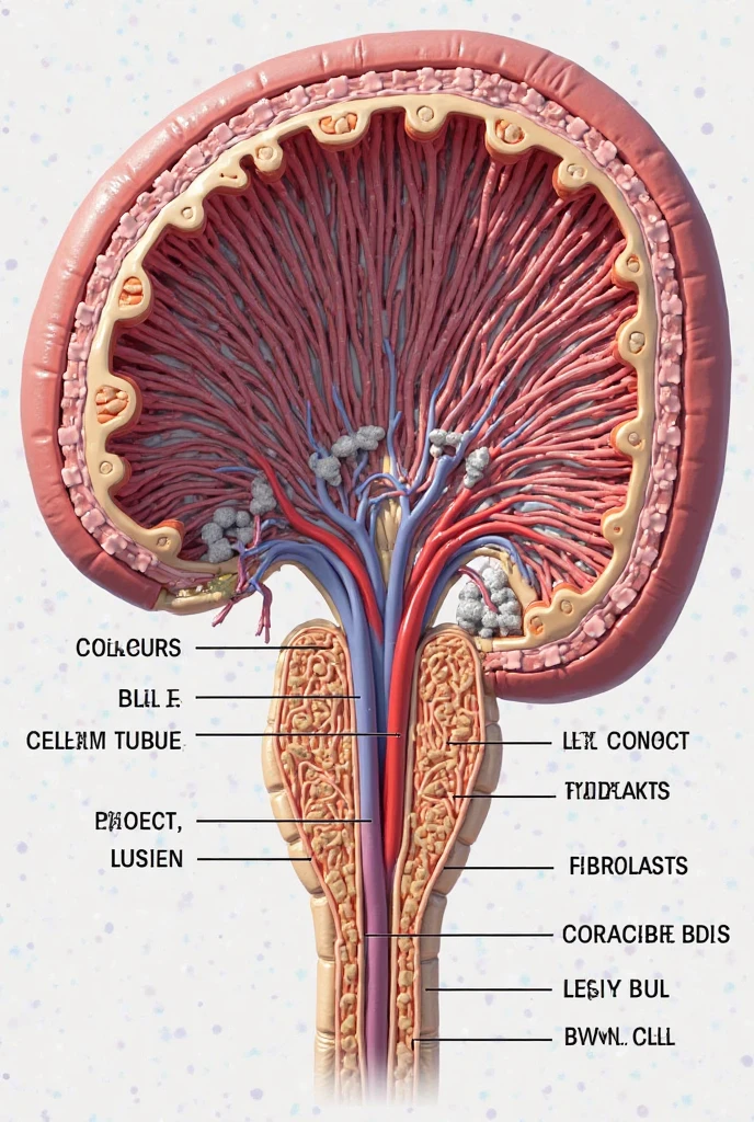 Create an image showing each layer of the ureter