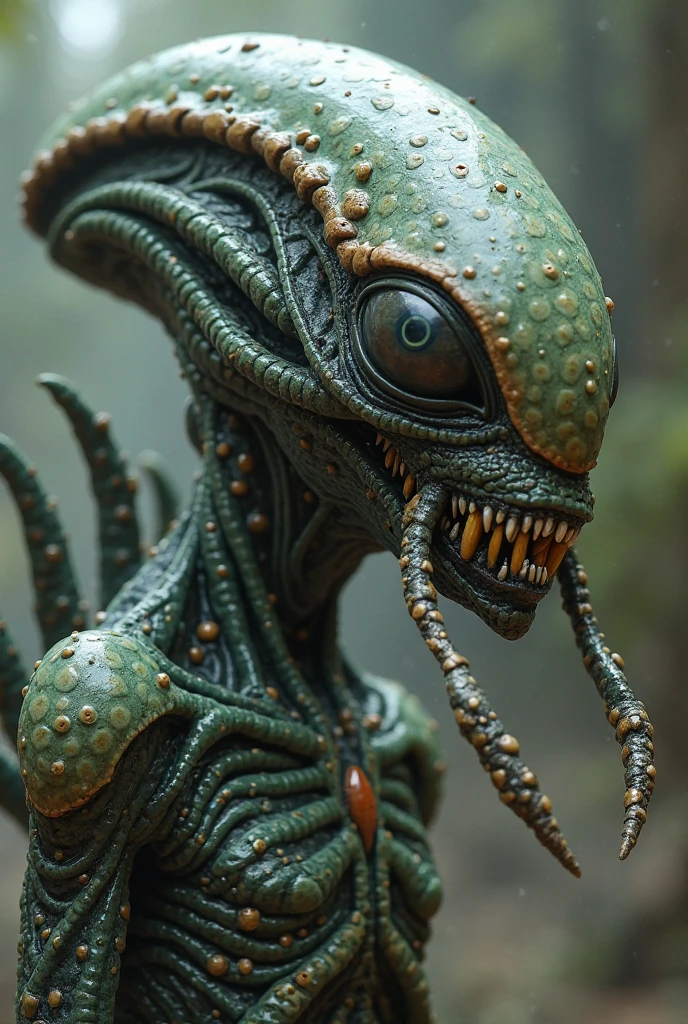 (((Extreme close-up Xenomorph Alien the eighth passenger (((Zombie The Walking Dead)),(((Front Images))),(((Splash color images)))