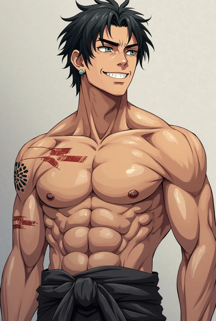 (masterpiece, superior quality, best quality) Unreal Engine 5 .1, male male boy, anime character with pink jacket, pink hat and white horns, crouched, pink iconic character, kentaro miura manga art style, high quality fanart, danganronpa digital art, lowres, demon boy, comic art, Jamie Hewlett inspired art, vibrant fan art, anato finnstark!!, official art, high quality colorful sketch