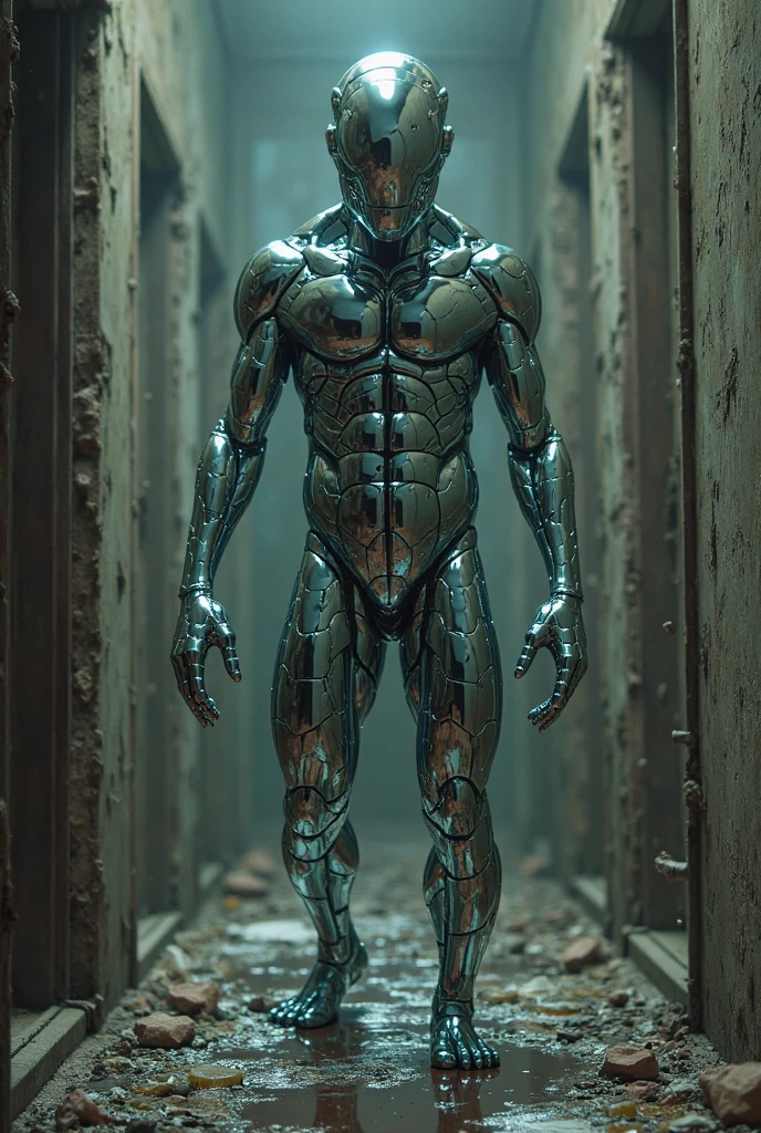 dark fantasy, hybrid alien-man, full face, silver gray jumpsuit, background galaxy, high quality, style sci-fi, real time, visual effects, uhd, hdr