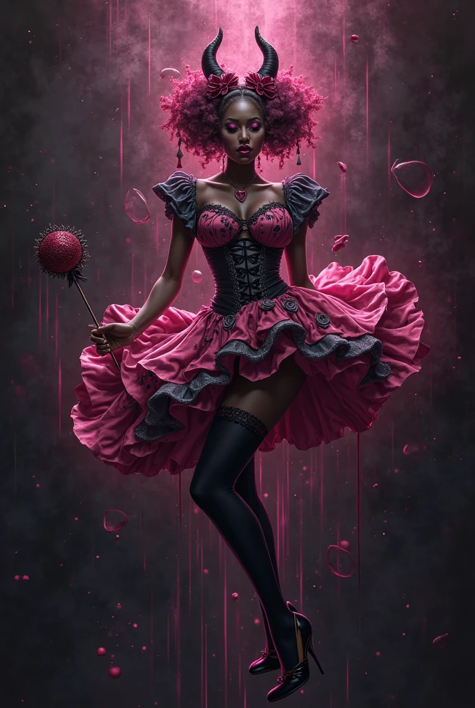 arafed woman ((Selena Gomez)) in a black and white outfit sitting on a floor, a portrait inspired by Ray Caesar, tumblr, pop surrealism, goth clown girl, intricate clown makeup, intricate clown costume, clown girl, creepy clown girl, natalie shau, jester themed, jester, adrian borda, cutecore clowncore, portrait of circus artist, avant garde fashion model