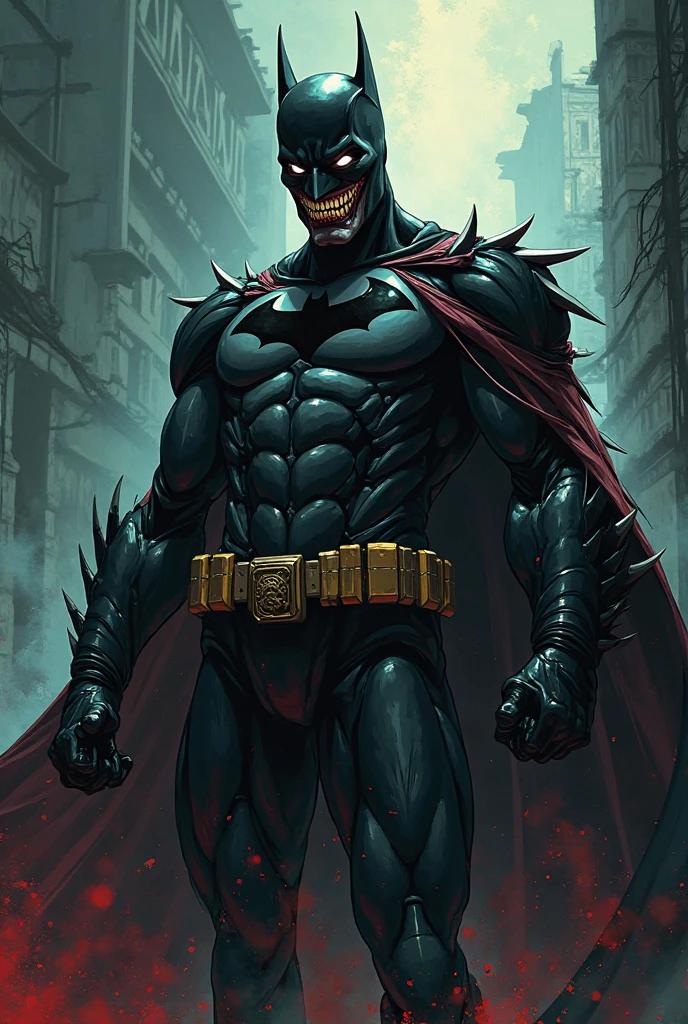 Design for tattoo of the batman who laughs