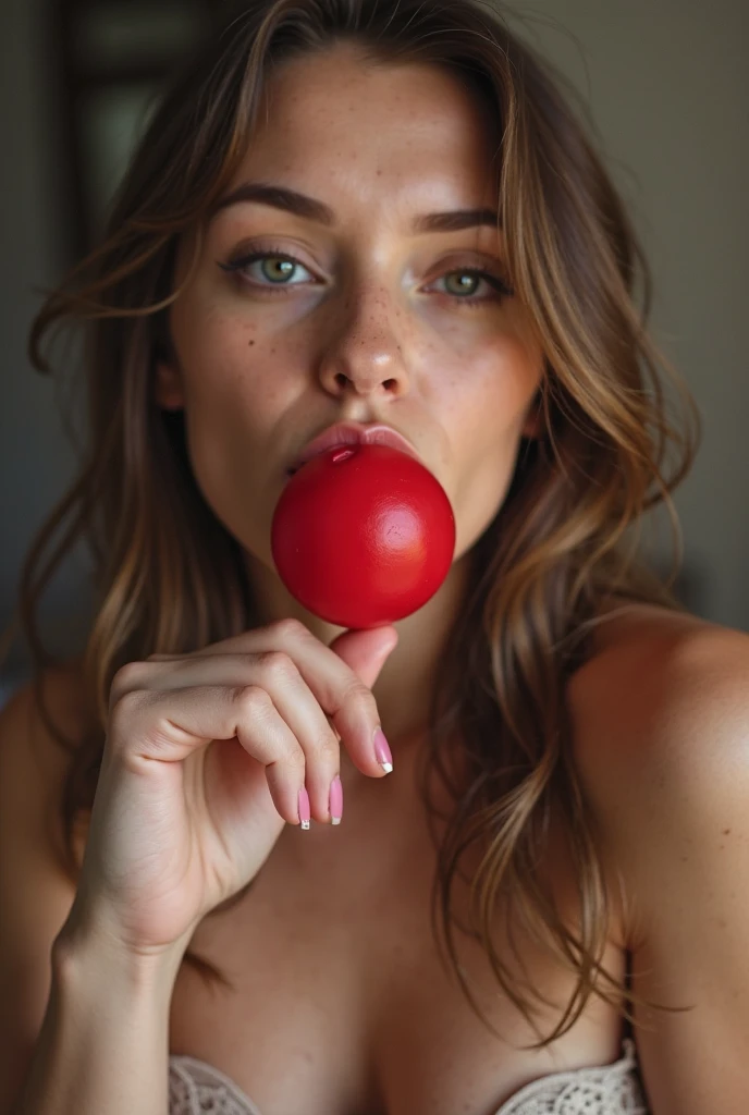 Sexy girl sucking a big fat cock