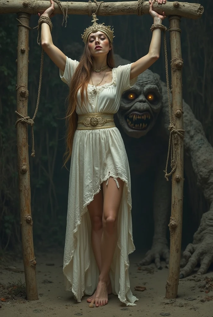 full-body-shot, Very tall, britain pregnant, Cinematic, natural skin textures, hyper realisitic, hyper detailed, Extremely detailed, High contrast, Realistic, Iridescent goblin, back view, full body length, evil ghost, Hobgoblin, pretty face, intricate details, realistic humid skin, extremely intricate details, anatomically correct, eyes extremely detailed, high detailed eyes, High contrast, Ultra HD, Retina, HDR, photo, photorealism, Masterpiece, natural skin textures, hyper realism, hyper detailed, High contrast, (HDR:1.4), Realism, Ultra Detailed, irina yermolova, close full body shot, 16K resolution, RAW, Nikon Z9, Paul Zizka, full body length, Quartz hobgoblin, native irish, pretty face, eyebrow up, full body shot, ominous landscape, niobium gray atmosphere, by art Simon Stalenhag, Nicola Samori, (((Wangechi Mutu))), prime colors, urban, extremely detailed, masterpiece, intricate details, faded, eyes extremely detailed, high detailed eyes, 4k resolution, RAW, Nikon Z9, scary village, stalker, Bagan of Myanmar, islands levitating above ground
