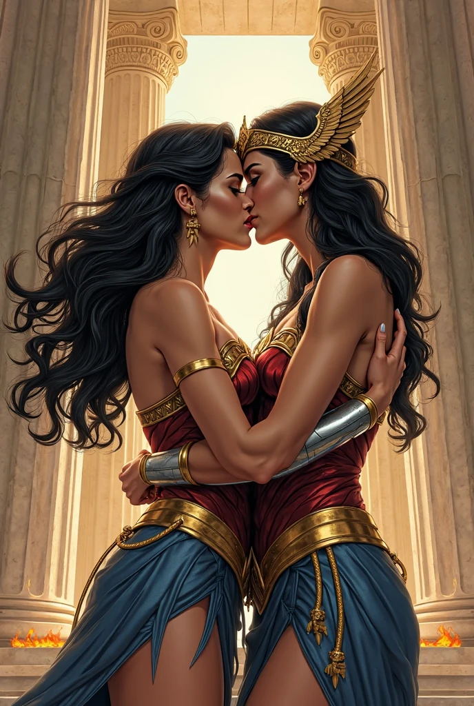 Thunder,lord shiva,lord parvathi,kiss,hug,love,colorfull,epic lightening,