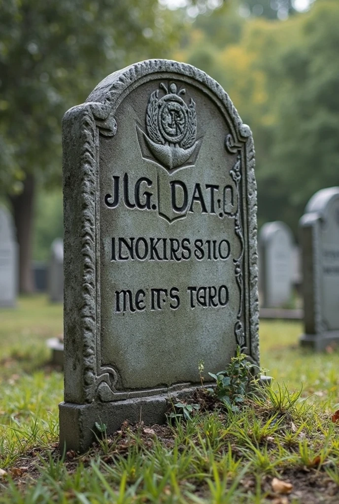Skull with blue police beret with name Fausto Jara
