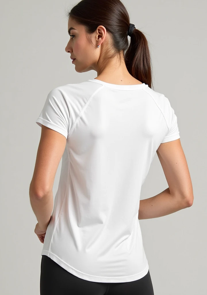 Beautiful white sports t-shirt