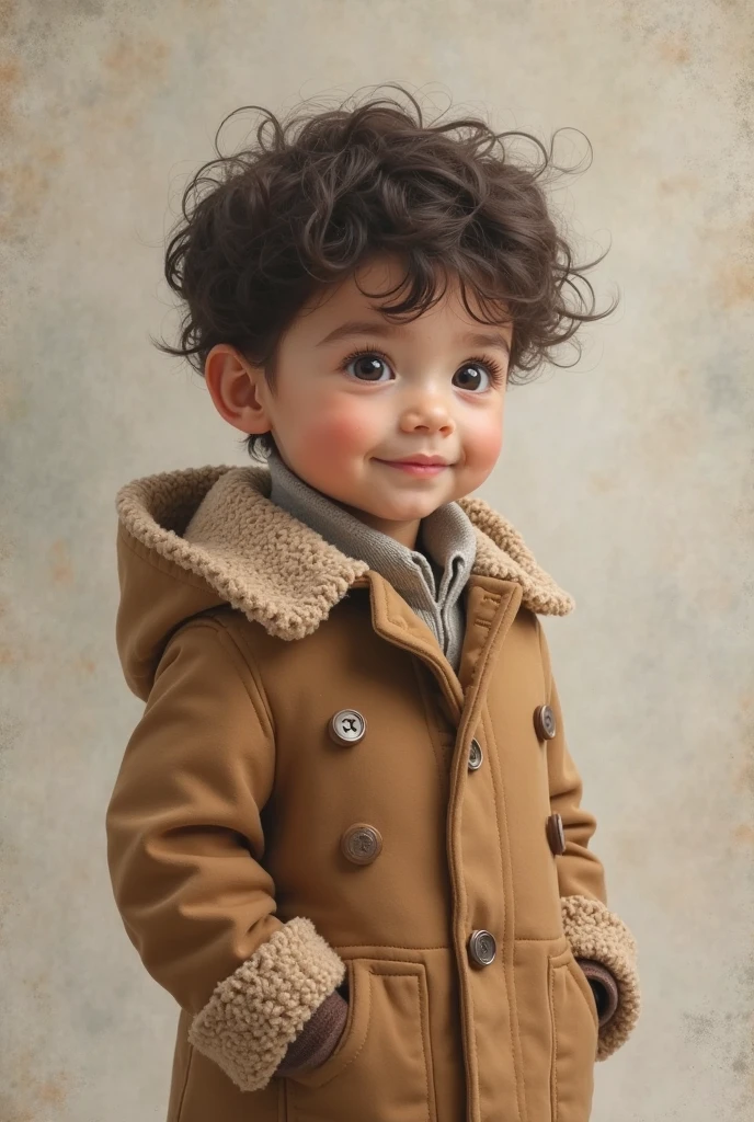 4K Vivid Girl Child, , boys, gram, naturey, Messy hair, Dark Brown Short Hair, hazel eyes, glare eyes, Photographic Model, Country Peasant Dress , little man, masculine, blue sky , beige linen suit jacket , and beret , short social haircut, boy