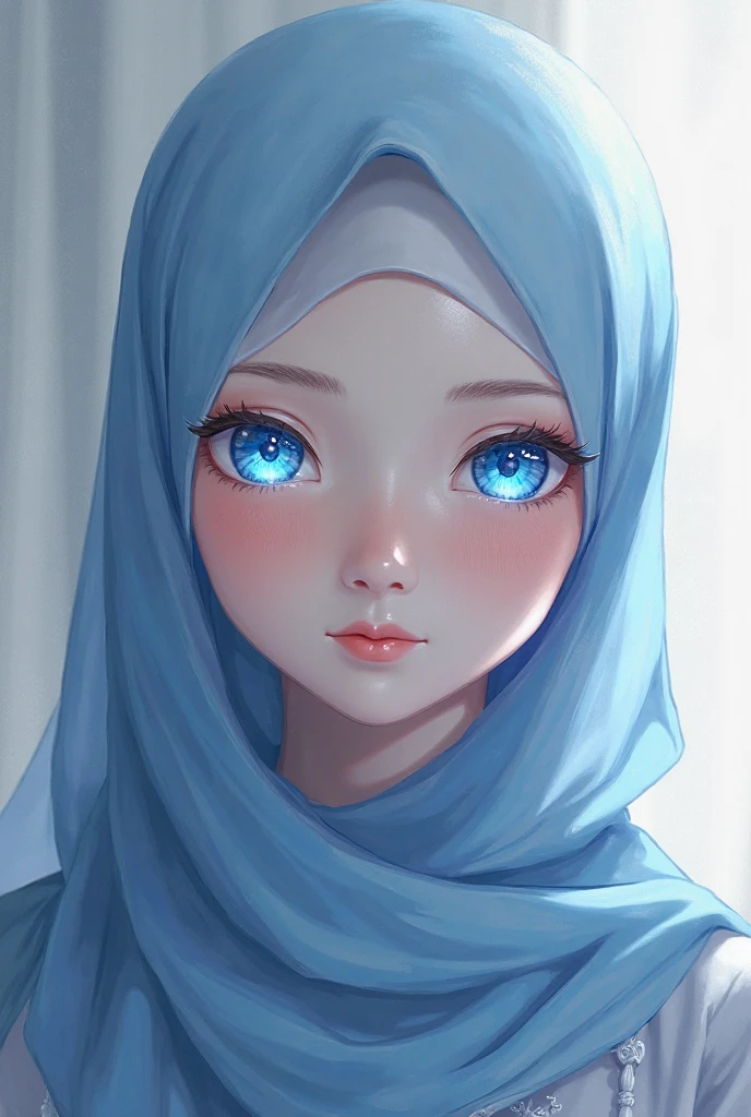 1girl, blue scarf, beautiful detailed eyes, beautiful detailed lips, extremely detailed face and portrait, long eyelashes, serene expression, elegant, soft lighting, cinematic composition, muted color palette, atmospheric, photorealistic, 8k, high quality, masterpiece