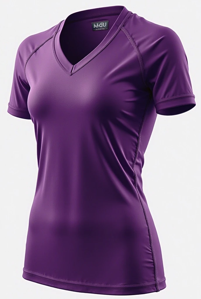 Design of a lilac and black sports t-shirt