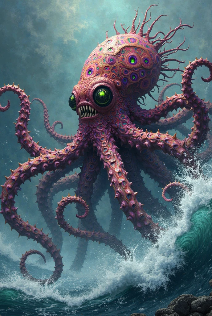 (An cyberfusion octopus, underwater, coral reef, highly detailed, sea life, nature photography, realistic, photograph:1.2), (abstract, biomechanical, gel:1.4), (vibrant holographic colors:1.2) <lora:gelata:0.75> <lora:cyberfusion_3Drender:0.4> <lora:add_detail:0.5>, RAW candid cinema, 16mm, color graded portra 400 film, remarkable color, ultra realistic, textured skin, remarkable detailed pupils, realistic dull skin noise, visible skin detail, skin fuzz, dry skin, shot with cinematic camera