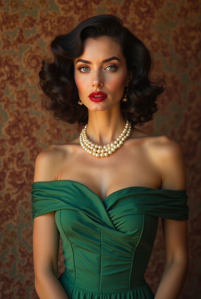 Hacksaw Ridge, mid length wrap skirt，Wear it with a tank top and sneakers, Miss, short, Narrow hips, Oval face, White skin, black hair, light blue eyes, [[Curved Nose]], plump lips, round chin, Shoulder length hair, fine hair, bun, asymmetrical breasts, Drop earrings, red matte lipstick, saturate, aurora, headlight,
