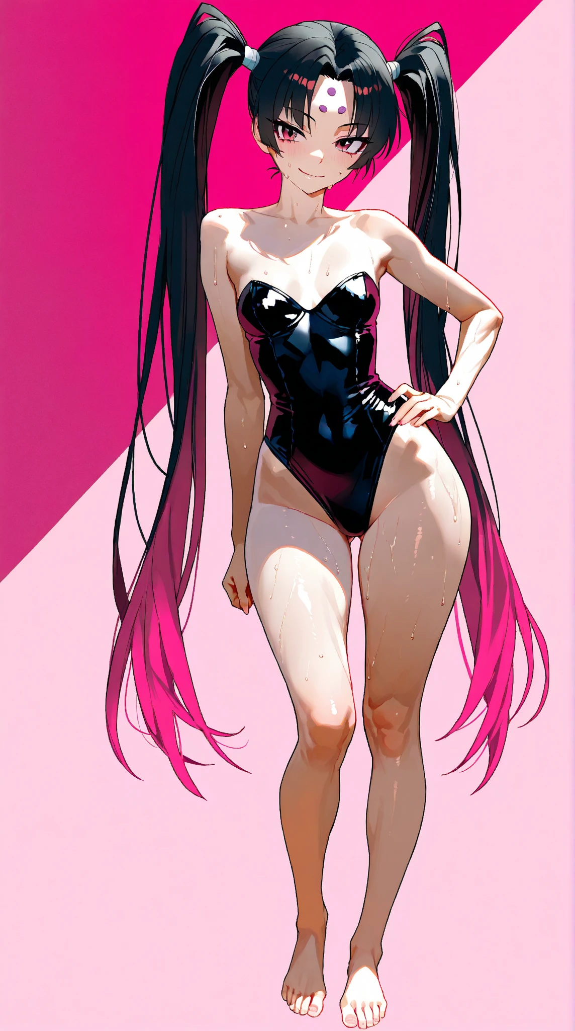 Dark hair anime girl with pink swimsuit and corset, 16 anos, corpo bonito, seios grandes, com as hands on chest, hands on chest, Garota sexy, purple cabelo, mechas de cabelo laterais, mechas de cabelo na lateral do rosto, beautiful lighting, sombras suaves, olhos azuis, pernas bonitas, cabelo curto, estilo anime, personagem Akane Tendo, Autora Rumiko Takahashi, Baseado em obra de Rumiko Takahashi, Anime Ranma 1/ 2, decote sexy, quadril robusto, corpo inteiro, corpo inteiro, busto grande, garota jovem com corpo belo e bonito, sandals on his feet, garota 16 anos jovem, usando maiô e corset pink, garota anime, estilo anime, beautiful feet in sandals, 45° viewing angle, ao ar livre, peito grande, seios bonitos, cabelo preto, sandals on the feet, pernas bonitas, sexy, belas pernas, Sandalias, seios grandes, corpo completo, corpo inteiro, feet with sandals, realistic anime, saia, saia purple