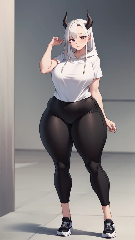 jogger shorts, Full body image of the daughter from Haha Musume Donburi Oppai Tokumori Bonyuu Shiru Dakude, full body in image, wearing her original outfit (school uniform or casual clothing), long black hair, female body, slender and youthful body, dynamic pose, detailed pose, simple background, expressive face showing a happy smile, focus on face, line art, sketch full body in image, full naked woman, naked body, (feet on image), bike shorts, simple hair, female naked body, curvy body, large hips, beautiful woman, thicc body, big thighs, voluptuous body, full thick body, dinamic pose, curve body. detalied pose, body, simple background, expressive face, focus on face, line art, sketch