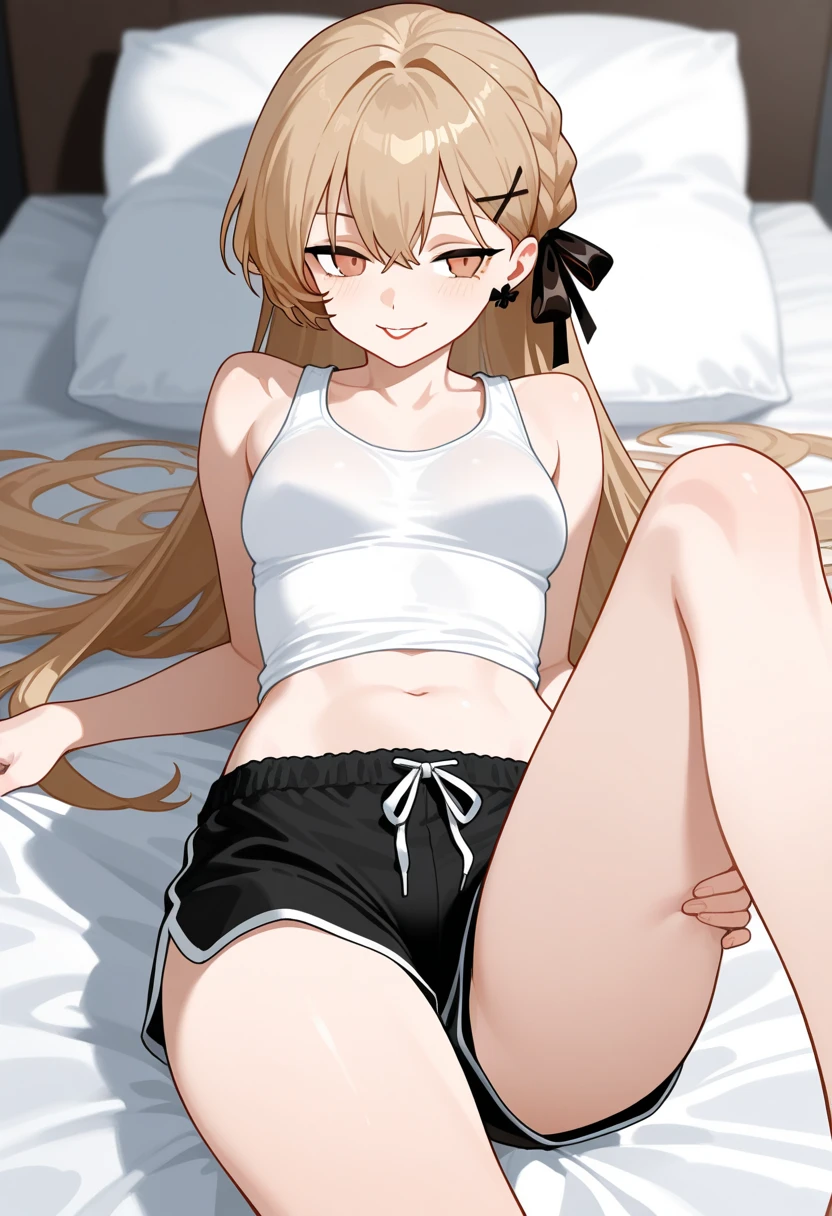boy, small black , black, brown, with curly yellow hair, curly blondes and an innocent look; naked boy top, lion ears, Lion's tail,