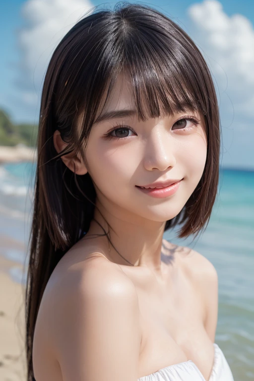 NSFW,fullnude,lesbian,Realistic nipples ,No pubic hair,Three people standing next to each other, front view,Real focus of kissing scene(top-quality、At 8K、32K、masterpiece、nffsw、超A high resolution、Impresionismo,Photorealsitic:1.2), (3女の子, Same height :1.2) , While standing, the girls on either side kiss the cheek of the girl in the middle and touch the breasts of the cute girl in the middle...,All three have beautiful lower bodies with no pubic hair.,Japanese 14 year old cute girl , fullnude , thin arm、thin-waist, Very Shorthair , (High color saturation:1.0), (highlydetailed skin), (Best Quality:1.0), (超A high resolution:1.0) ,(photographrealistic:1.0), (ultra-detailliert:1.0), (8K, Raw photo:1.1) Beautiful sandy beach,Three cute kissing lesbian scene,shy expression,Hug each other,kiss,Digital SLR、softlighting、(background person blur:1.1)、SIGMA 85 mm F/1.4、50 millimeters