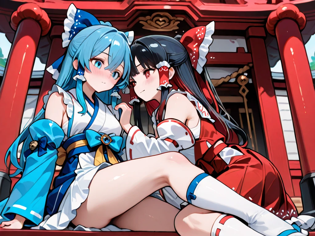 anime artwork, score_9, score_8_up, score_7_up, score_6_up, score_5_up, score_4_up, hu tao, she is 24 years old, style_3, ,,,,,,,,,, , 1boy, zhongli, indoors, floox style, nude,naked, ganyu, big tits, reverse spitroast position, 2girls