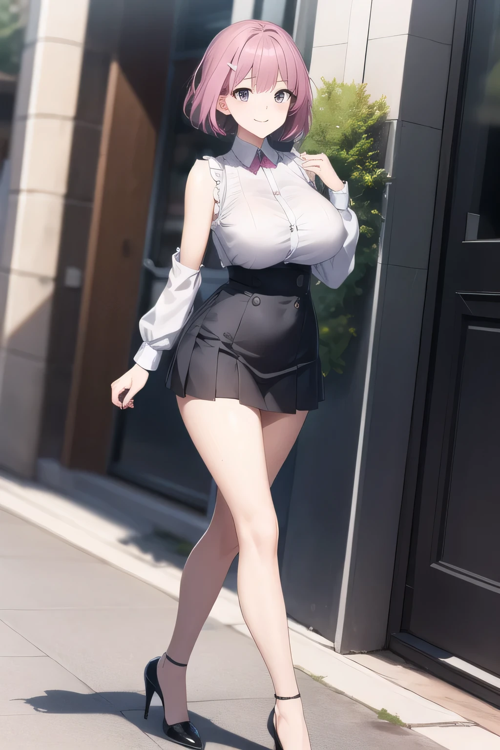 uniform,tits,Thighs,skirt,I can see your pants