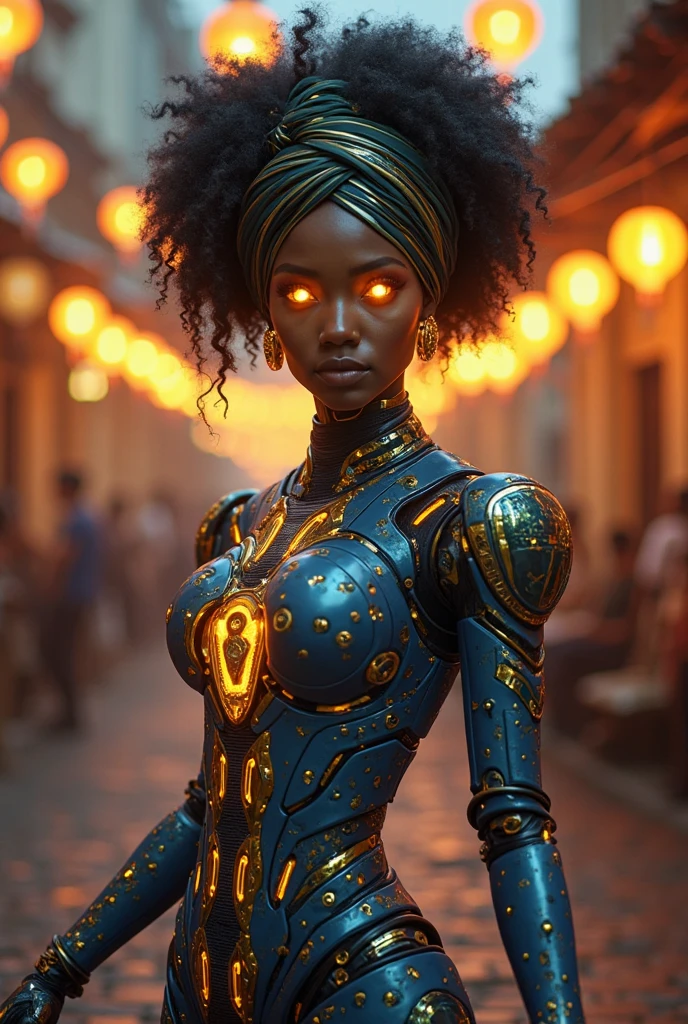 Cartoon style, 4k, FHD, work of art, ((high quality, high details):1.4), (looking away from the viewer, making a playful expression, wide smile, light tan skin, intricate details of facial features, big eyes, full lips, wide hips, vibrant colors, cheerful expression):1.2)((full body):2), {(Only one woman)}:((Wearing a futuristic jumpsuit with neon accents)), (((fitted to her body))):1.2), (((ample breasts))), (shapely legs, toned calves), (defined waist), curvaceous hips,