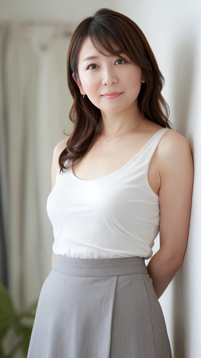 Highest quality、masterpiece、High sensitivity、High resolution、Detailed Description、Slender women、Slim Body、Glasses、Washed bath towels and sheets、Dry in the sun、housewife、