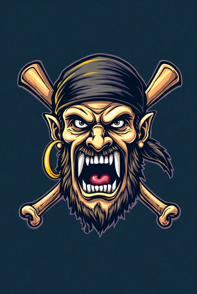 LeChuck, mighty evil zombie pirate, monkey island, portrait