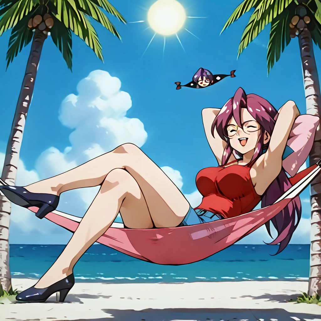 Yoko, Yoko littner, Gurren Lagann, anime, red hair, crimson hair, long ponytail, long sideburns, yellow eyes, long hair, pink scarf, black bikini, belly button, black shorts, silver belt, barefoot, bare legs, soles, mutation, transformation, foot transformation, foot mutation, body horror, foot creature, foot monster, feet monster, feet parasyte, foot parasyte, foot parasite, feet parasite, parasite disembodied legs, disembodied feet, living feet, sentient feet, foot monster, monster with human feet, creature with human feet, foot hybrid, Yoko shows her feet and soles, Yoko shocked that her feet transforms into a monster, eye on foot, eyes, eyeballs, eye foot, eye on sole, foot eye, lip, mouth, tongue, mouth on foot, eyes on girl, eyeball on foot, migi, parasyte, eyeball on sole, mouth on sole, foot mouth, foot eye, tongue on foot, sad, scared, embarrassed, blushed, crying, tears, foot body horror, foot Migi, Migi face, Migi on foot, foot bodyhorror, m1g1, foot focus, looks at viewer, foot Migi, multiple eyes, foot fetish, foot face, face on foot, face foot, 1girl, foot m1g1, m1g1 on foot, foot focus, looks at viewer, foot tease, foot fetish, high soles, feet posing, Commission for high resolution, low resolution, detailed feet towering over you, detailed feet looming over you, Foot Art POV, Detailed legs、sole of feet, bare-legged, two legs, two feet, sitting, Good eyes,