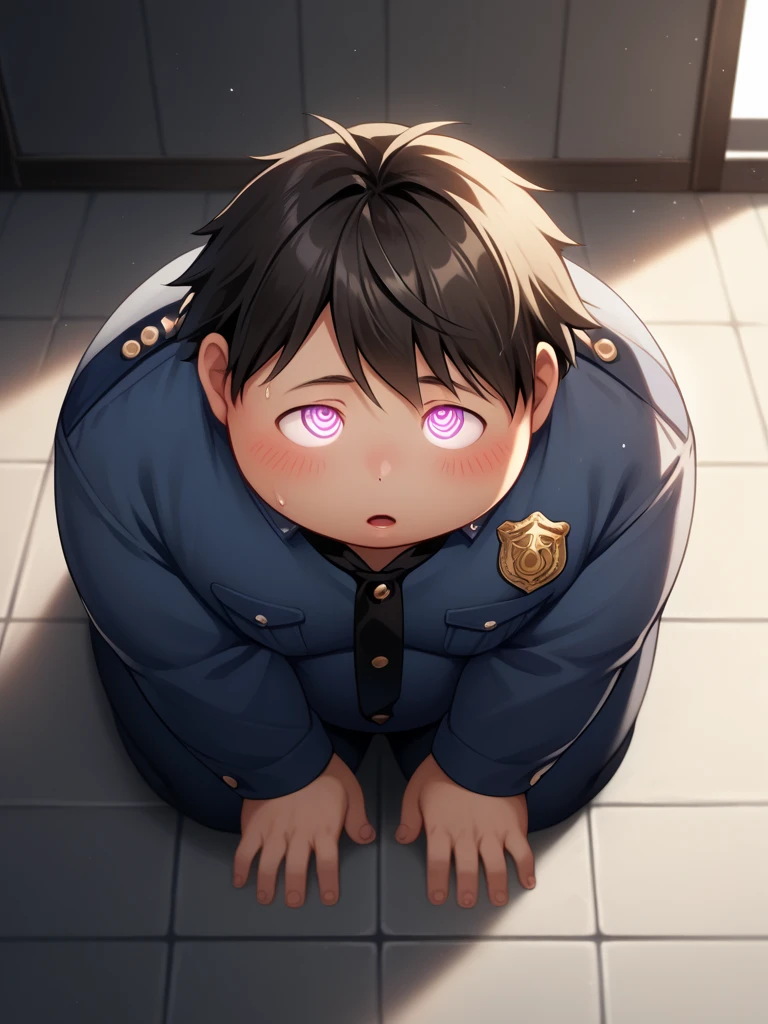 (shota:1.5), (naked:1.5), (all fours), (cum:1.7), (facing viewer:1.3), (penis:1.6), (testicles), (arched back:1.3), (((best quality))), (((masterpiece))), (ultra detailed), (drooling:1.4), (skinny:1.5), ((spiked hair)), (black hair), wine red eyes, ((roll eyes)), (((raised arms))), ((spread legs)), (sweaty skin:1.4), (lying down on wheel chair:1.3), (((wheelchair))), wood floor, (prison:1.5), (((crying))), (((screaming))), (earings), (paralysis feet:1.4), (paralysis hands:1.4), (paralysis arms:1.3), (paralysis legs:1.4), (breathing), (window), ((blue sky)), (flower in vase), (chain on neck), (chain leash), (wrist handcuff), (((pregnant)))