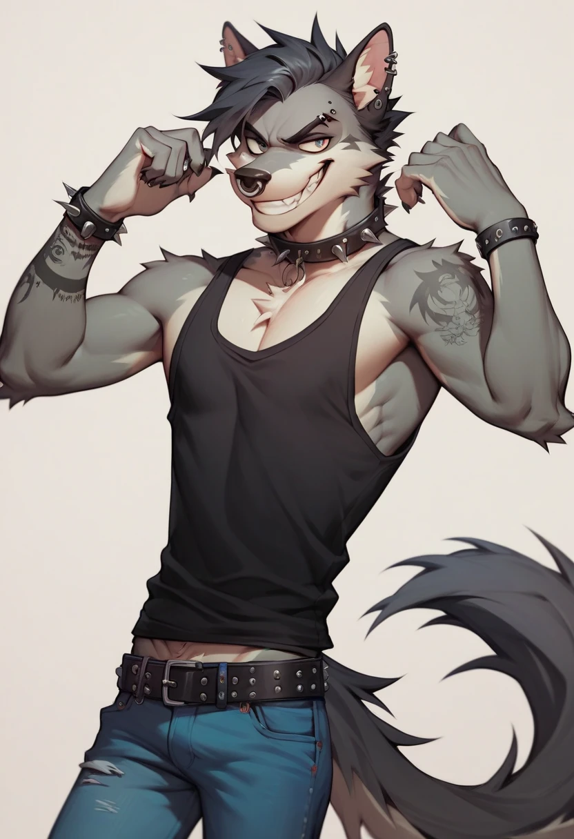 Death, the avatar of death,tomboy,woman,skinny,long hair, black hair,androgynous,male focus,flat chest,white fur skin,furry, red eyes,a sensual physique, reaper,inspired by the style of 90’s comics, masterfully rendered with exceptional detail and thrilling, vivid colors, and somber lighting.