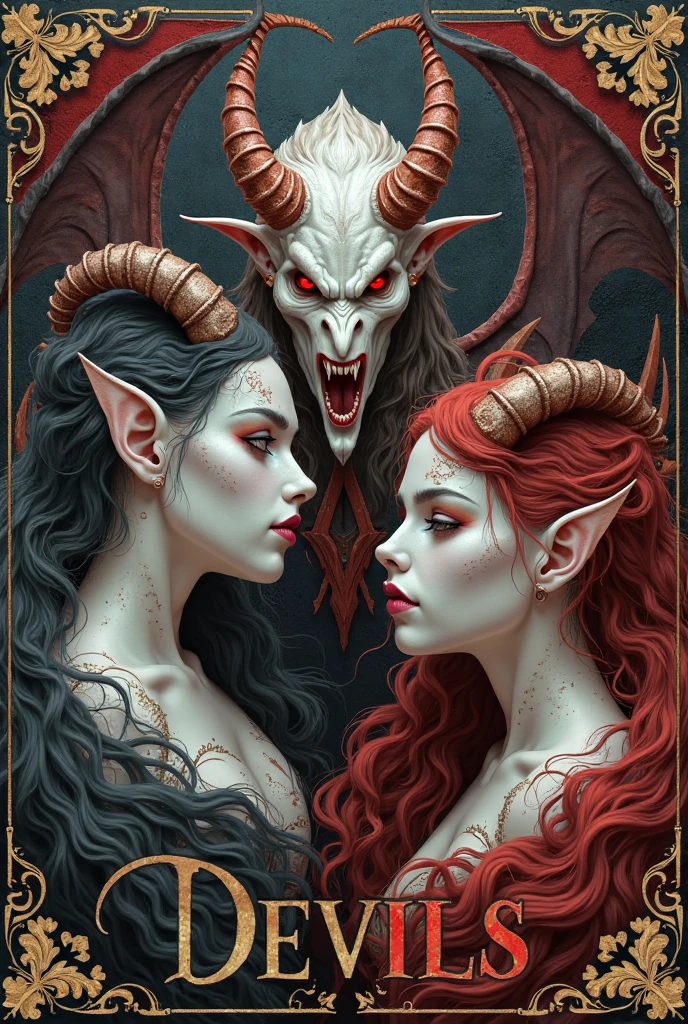 beautiful, masterpiece, best quality, in the style of nicola samori, an elegant demon woman, hauntingly abstract, shifting textures, grayscale, photorealism, high resolution, RageStyle, drawn on parchment with black and red charcoals, symmetry, cowboy shot, vignette
