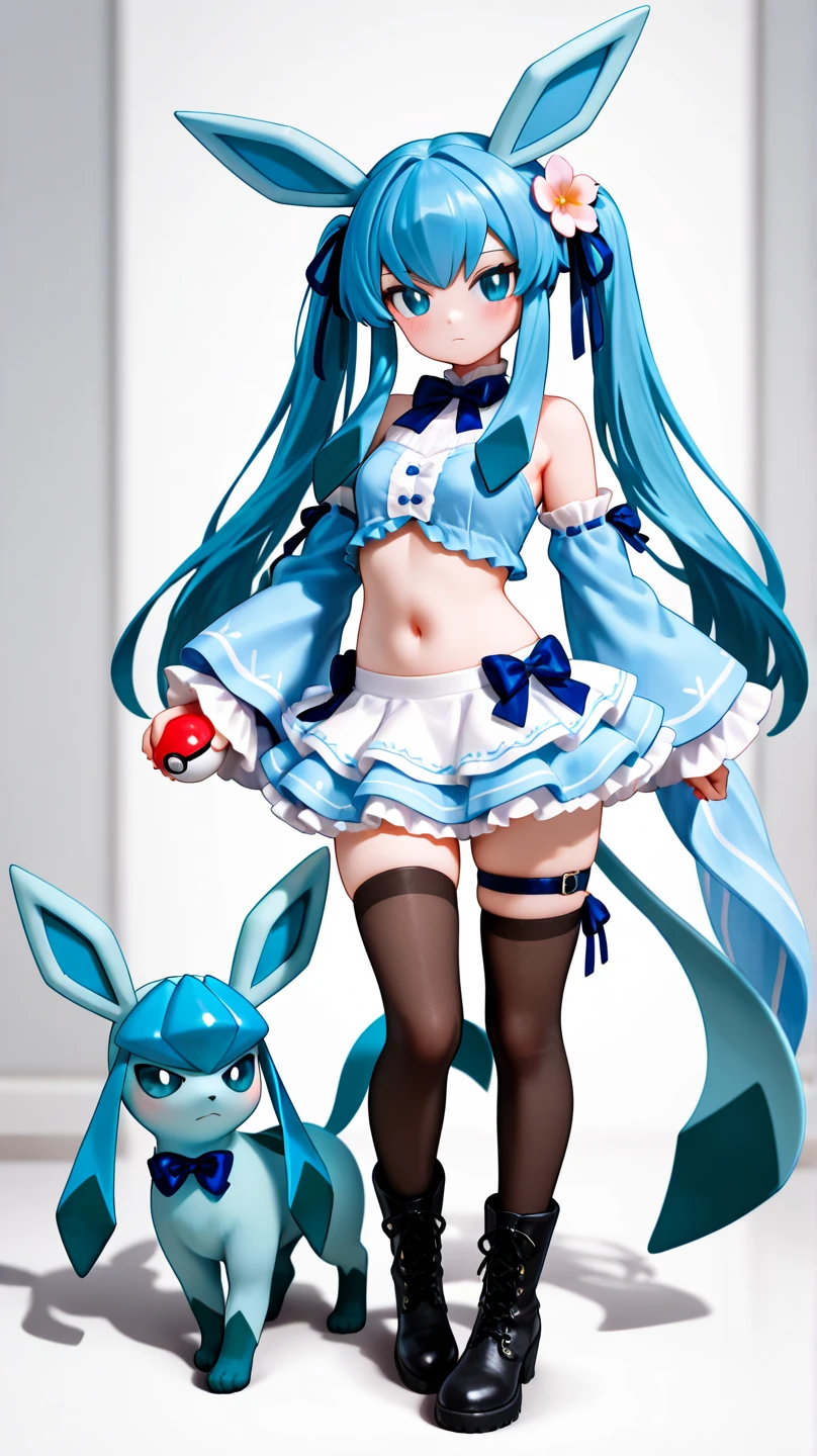 White hair, blue eyes, sexy loli,adolable,gigantic cleavage breasts!gigantic ass!huge tit! between breasts, Crop tops,with no underpants, Pikachu is sandwiched between the breasts, Briefs, tmasterpiece, Best quality at best, highly detailed