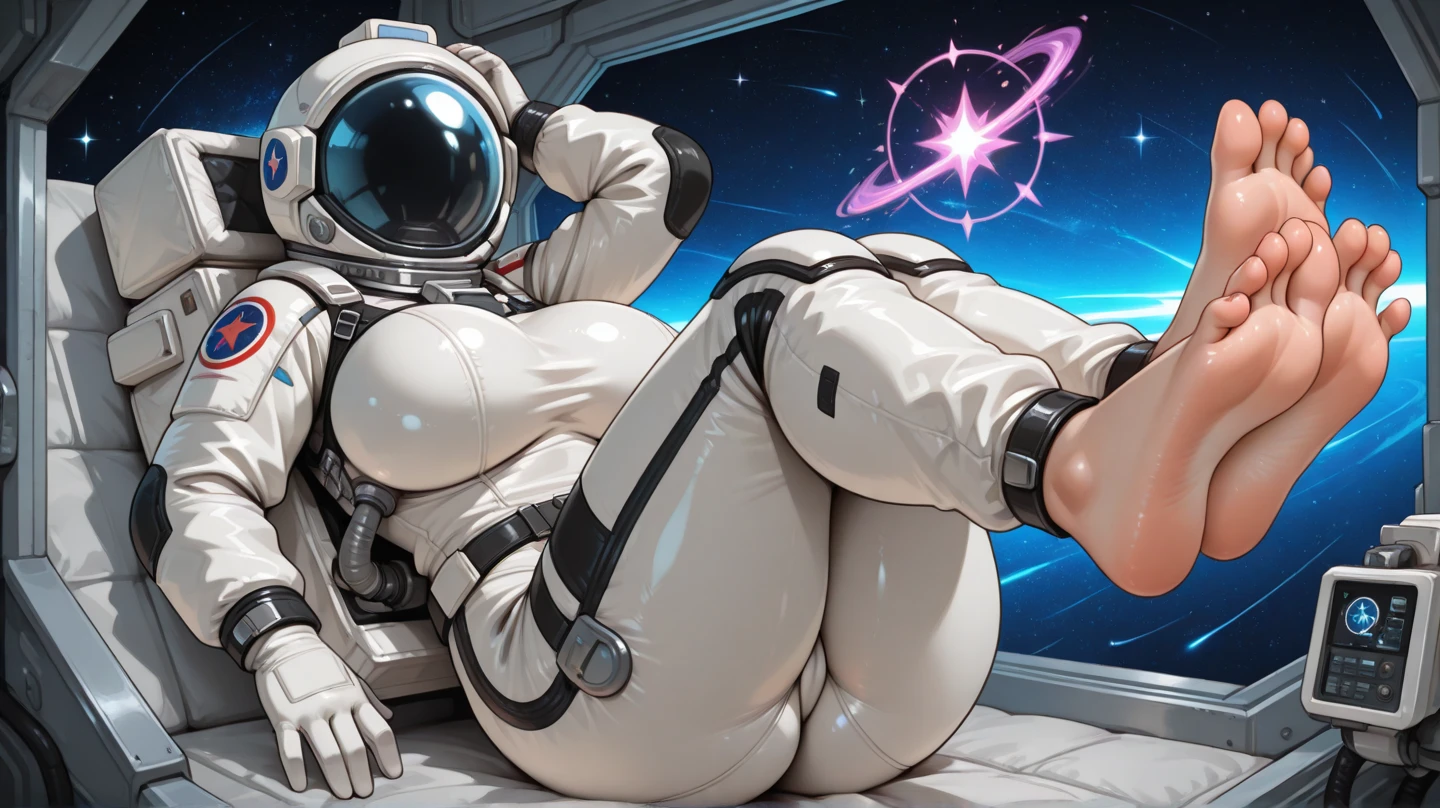 Sex with the most amazing female being in the universe, extraterrestrial, outer space, spacesuits