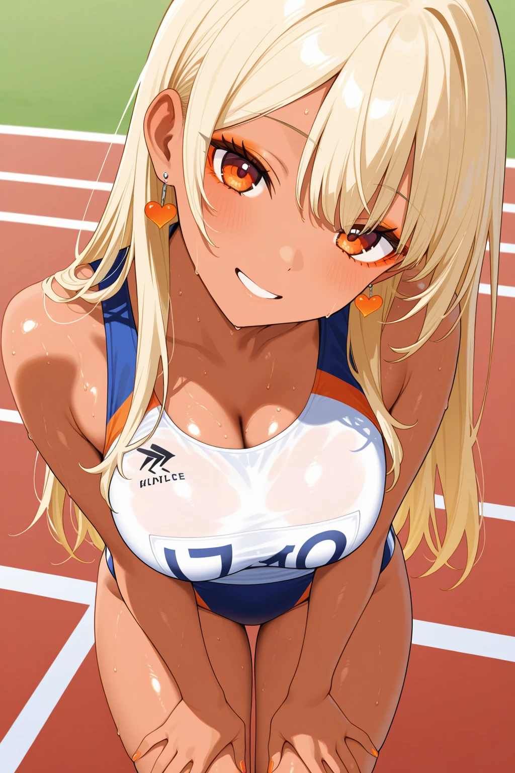 1 mulher, ((25 anos)), ((mulher bonita)), ((Cabelo branco)), ((cabelo longo)), ((cabelo amarrado de lado)), (((roupas apertadas, see through, camelo, Bodysuit, topless))), (((VESTINDO SHORTS ESPORTIVOS APERTADOS))), (((VESTINDO TOP ESPORTIVO APERTADO))), (((Bloomers de corrida))), ((olhos verdes)), ((abdome detalhado)), ((Athletic Body Woman)), ((skate)), ((dynamic pose)), (((olhos realistas))), #Explanation: Uma garota bonita com cabelo branco longo amarrado de lado, She has a tiara on her head, She wears a tight top and shorts and carries a skateboard in her hands.