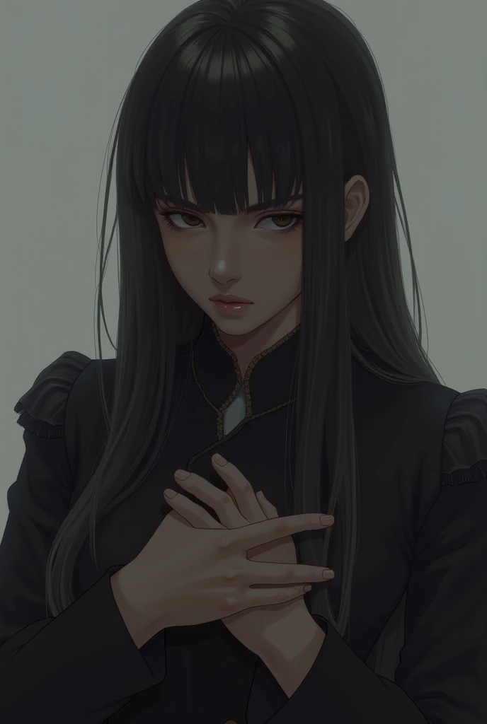 (masutepiece, Digital Art, Digital Illustration, 4K, 8K, Ultra-detailed, beautiful image, Sharp Image, Photorealistic, Raw photo, Perfect face, Perfect lines, Perfect eyes, Soft lighting) 1 woman, (Long Black Hair,straight haired,Bullish gaze,Beautie,Woman in suit,Solid makeup,23 y-o woman,small tits:1.3),Secretary, Two handsome men in suits, (ember,Men in suits,well-muscled,Firm shoulder width,Adult male,Boyish hairstyle,English gentlemanly style,Man in his 30s with a cool expression,28-year-old man with bright smile:1.2),Parti、a couple、couple kissing、kiss、the kiss、Romance、Kissing