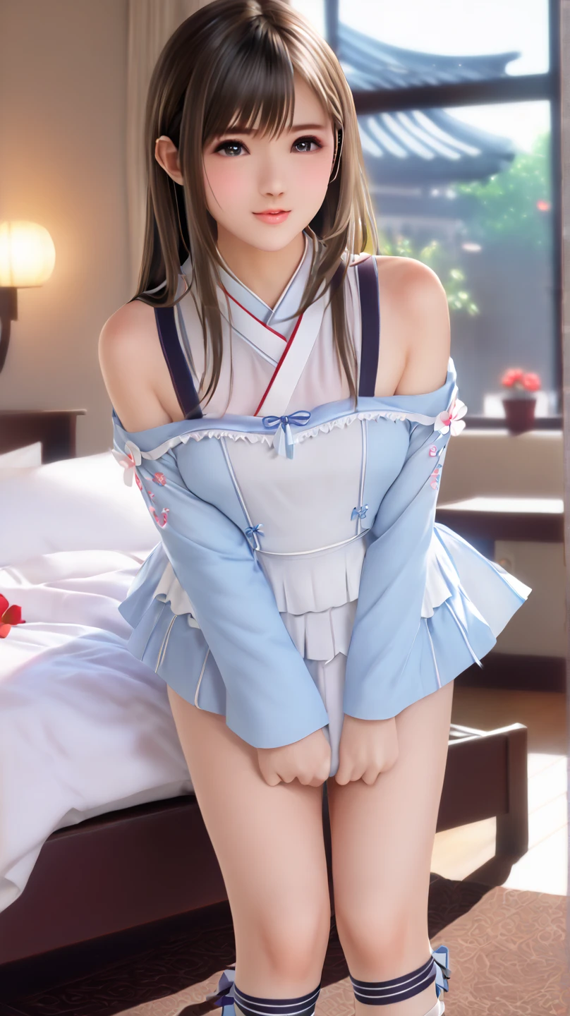 (((Browsing Caution:1.7, 8k, 16k, masterpiece, highest quality))),Absurd,Confused,((Detailed face, Professional photography)),超High resolution, (Realistic: 1.4), RAW Photos, highest quality, (PhotoRealistic Stick), concentrate, Soft Light, ((((10 years old)))), ((Japanese)), (((Young Face))), (surface), (Written boundary depth),Attention to detail, Detailed hairstyle, Beautiful face in every detail, Hyper Real, Perfect limbs, Perfect Anatomy ,1 Japanese girl,Famous Japanese Idols, Perfect female body,(((A shy smile,Clear and detailed double eyelids,Very big eyes:1.7,Clear Eyes))),((Super cute)), Very cute, Famous idol:1.5,((sexy)), (cuteネイビーと白のMaid服の女の子:1.5), Thick outline, Very clear outline, Rich colors, Written boundary depth,Very detailed,High resolution, Very sophisticated and beautiful, ((Beautiful brown eyes:1.7)), Beautiful and detailed,Droopy eyes, Detailed faceの特徴,（Round pupils：1.7）, （Beautiful and delicate eyes）,（非常にDetailed face）),（Attractive face）,（smile：1.3），Embarrassed:1.9,blush:1.9,（View audience：1.7）,Observe the audience, ((((From below:1.5)))), Face Focus,(((Crotch focus:1.9))), short hair,(((美しい light brown hair:1.9, bob hair))), Asymmetrical bangs,Glowing Skin, Fine skin, Fair skin,cute japanese idol,Perfect Anatomy ,1 Japanese girl, Perfect female body,Small waist,clear double eyelids,8-year-old,10 years old,12 years old,(I&#39;m looking forward to, Showing very small white silk panties with lace:1.7),(((Her breasts were exposed.,White buttoned blouse,Fluttering navy blue frill skirt,red dog collar:1.5))), cleavage cutout, open clothes,Maid,(((Light pink nipples exposed:1.5,Bare Chest, Beautiful breasts, Amazingly huge breasts, Amazing big breasts:1.9,Breast enlargement:1.9,Pointed Chest, Small areola,Small nipples))),(((Very huge and ample boobs))),胸をFrom belowつかむ, dress lift, Panty shot , Camel Toe, White silk tiny panties with red lace,Wide leg spread:1.5, Spread your legs wide apart1.9, Kneeling,Dark blue knee-high,Navy blue legwear with white frills and white lace,Her breasts are partially visible,cute,cute顔,My crotch is wet,Wet thighs,A slimy  is running down my thighs, Wet floor,(((The whole body is visible))),Baby Face,(((semen,Wet breasts and thighs:1.7))),A naughty pose to tempt men,Navy blue tightaid服))),semen:1.85、Wet body:1.85、(((Wet crotch:1.85))),Young face,幼いsmile,The whole body is visible,great joy,like,大like,(((White drool from the mouth、Stringy white drool,Drooling:3.0))),Childish expression、(((By the huge window in a suite at a luxury hotel on the 30th floor:1.5)))、大きなsmile、Blushing:1.5、Very detailedな股間,Very accurate panty sizes, Panties that fit the shape of your crotch:1.5