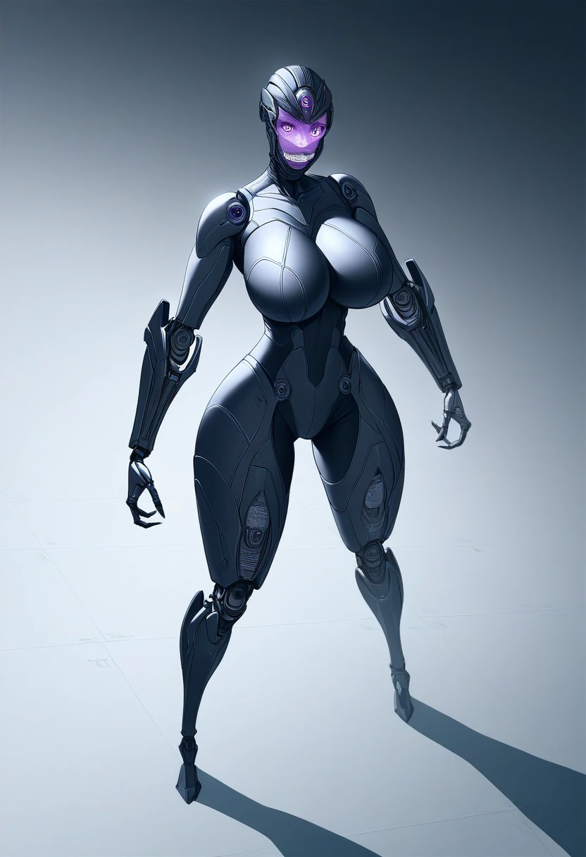 beautiful, (masterpiece:1.2), (best quality:1.2), perfect eyes, perfect face, perfect lighting, 1girl, breasts, curvy, grey background, greyscale, humanoid robot, large breasts, monochrome, robot, simple background, sketch, solo, thick thighs, thigh gap, thighs, wide hips, robot girl,