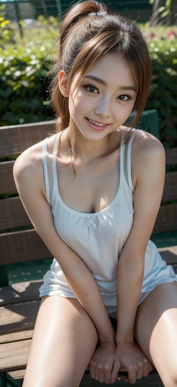 full body,(NSFW),((Completely naked)),(((show off your pussy))),from below(Beautiful mature adult woman),(flower hair ornament,Floral braided top knot,Twisted Side Part Ponytail,Floral knit headband,half up、floral braided space buns,Voluminous fishtail braid,Twisted pan,),(The bangs are see-through),very delicate and beautiful hair,big breasts,laughter、cute round face,,(table top,highest quality,Ultra high resolution output image,) ,(8K quality,),(SeaArt 2 Mode.1),(Picture Mode Ultra HD,)