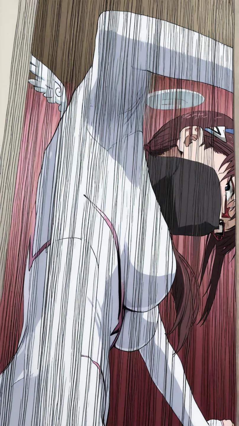 (perfect body),highest quality,(8K portrait),(anime screen cap)、(nsfw)、sex、,Sweat,((big breasts))、(black hair),((bob cut))、red eyes,(thick thighs),big ass、((white bodysuit))、swollen nipples、、adult woman、((Dark concrete room))、obesity、both armpits、hands behind head、sit on the floor、legs spread,(ecstasy:1.9) ,(slut:1.2),(steam:1.1),(wet:0.8),(trembling:0.8),(tears:0.7) ,(drooling:0.6),(sweat:0.8),(parted lips:1.3),(feeling weak:1.5)、wince,(orgasm:1.9),awaiting tongue,