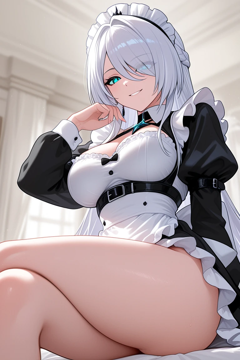 Von oben、Auf dem Stuhl stehend、Full body、Cleavage neckline,、Zeigen Sie mit dem Finger auf Ihren Mund、(Schuluniformen:1.3), (white, einfarbige Kleidung um die Taille:1.5), (Knoten an der Taille:1.3), (whiter Kragened-shirt:1.4), ((whiter Kragen, unbutton, Kurzarm):1.2), (roter Faltenrock mit Karomuster:1.3), ((Halskette, buntes Armband, X Haarschmuck):1.2), ultradetailliert、(8k, RAW-Foto, best quality, Meisterwerk:1.2), (extrem detailliertes 8K-Hintergrundbild),Illustration、Professionelle Beleuchtung,scharfer Fokus, depth of field、 NSFW、klare Augen、perfekte Anatomie、girls with、15 year old student、black girl(dark-skinned:1.2)、、pralle Oberschenkel、Riesenmeise、（Konzentrieren Sie sich auf die Brust：1.5）,、Random eye color、Random hair color 、(bilden:1.1)、(Lose Socken unterhalb des Knies:1.2)