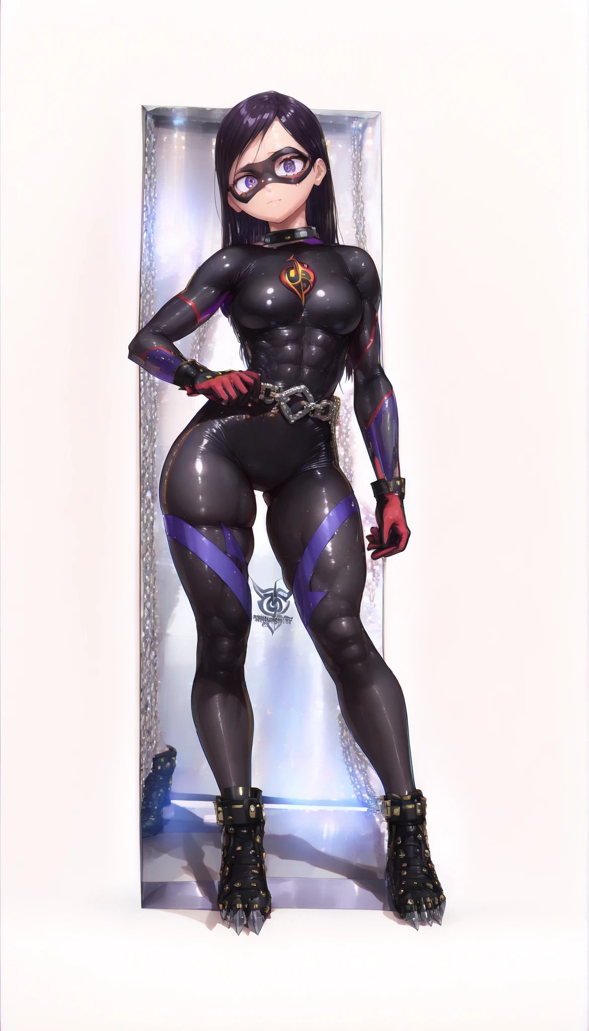 Outlines of a female figure with ideal proportions, wide colorful strokes, Abstraction, oil painting, graphics, black background