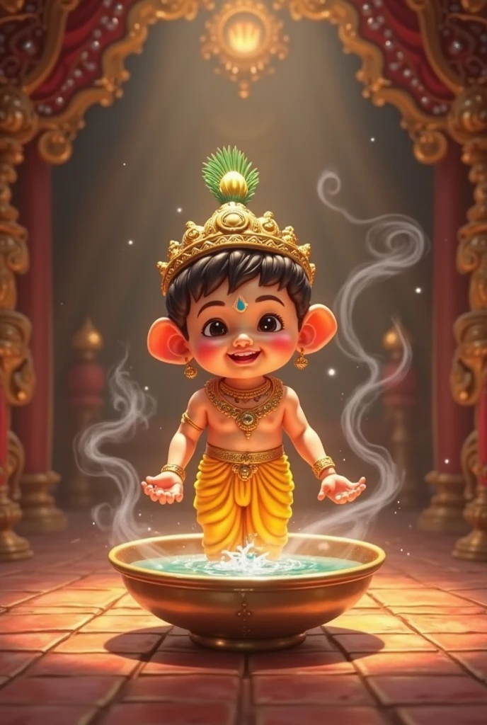 Motu  with Samosa cartoon 